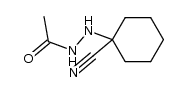 1-(1-Cyanocyclohexyl)-2-acetylhydrazine Structure