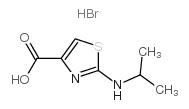 2-异丙胺基噻唑-4-甲酸氢溴酸盐结构式