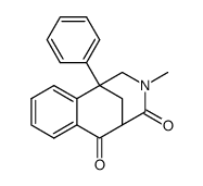 1,2,3,4,5,6-hexahydro-1,5-methano-N-methyl-1-phenyl-3-benzazocine-4,6-dione结构式