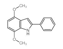 1H-Indole,4,7-dimethoxy-2-phenyl- Structure