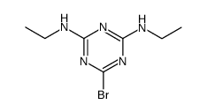 6-Bromo-N,N'-diethyl-1,3,5-triazine-2,4-diamine Structure