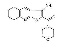 (3-amino-5,6,7,8-tetrahydrothieno[2,3-b]quinolin-2-yl)morpholin-4-ylmethanone Structure