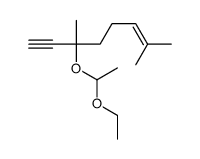 3-(1-ethoxyethoxy)-3,7-dimethyloct-6-ene-1-yne结构式