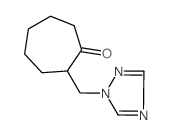 2-(1H-1,2,4-噻唑-1-甲基)环庚酮结构式