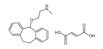 2-(6,11-dihydro-5H-dibenzo[1,2-a:1',2'-e][7]annulen-11-yloxy)ethyl-methylazanium,(Z)-4-hydroxy-4-oxobut-2-enoate Structure