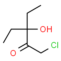 2-Pentanone,1-chloro-3-ethyl-3-hydroxy-结构式