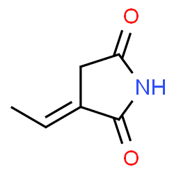 2,5-Pyrrolidinedione,3-ethylidene-,(3E)-(9CI)结构式
