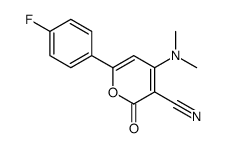 4-(dimethylamino)-6-(4-fluorophenyl)-2-oxopyran-3-carbonitrile Structure