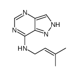7-[(3-Methyl-2-butenyl)amino]-1H-pyrazolo[4,3-d]pyrimidine结构式