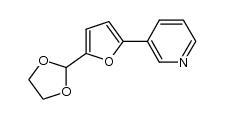 3-(5-(1,3-dioxolan-2-yl)furan-2-yl)pyridine结构式