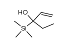 3-(trimethylsilyl)pent-1-en-3-ol结构式