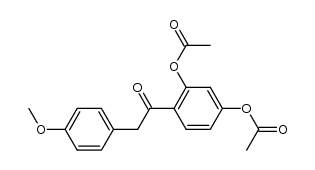 2,4-diacetoxyphenyl 4-methoxybenzyl ketone Structure