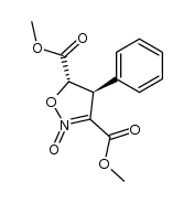 trans-3,5-bis(methoxycarbonyl)-4-phenyl-4,5-dihydroisoxazole N-oxide Structure