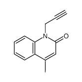 N-propargyl-4-methyl-2-quinolidone Structure