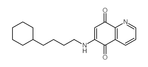 5,8-Quinolinedione, 6-[(4-cyclohexylbutyl)amino]- structure