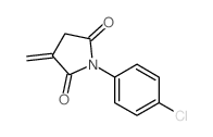 2,5-Pyrrolidinedione,1-(4-chlorophenyl)-3-methylene- Structure