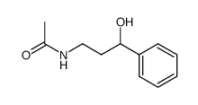 (+/-)-N-acetyl-3-amino-1-phenylpropan-1-ol结构式