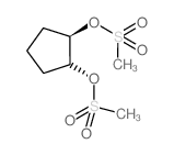 rac-trans-1,2-Dimethanesulphonyloxycyclopentane Structure