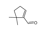 5,5-dimethylcyclopentene-1-carbaldehyde结构式