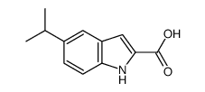 5-异丙基-1H-2-吲哚甲酸结构式