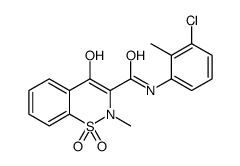 N-(3-Chloro-2-methylphenyl)-4-hydroxy-2-methyl-2H-1,2-benzothiazi ne-3-carboxamide 1,1-dioxide结构式