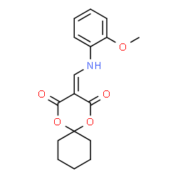 3-(((2-methoxyphenyl)amino)methylene)-1,5-dioxaspiro[5.5]undecane-2,4-dione picture