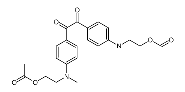 2-[4-[2-[4-[2-acetyloxyethyl(methyl)amino]phenyl]-2-oxoacetyl]-N-methylanilino]ethyl acetate结构式