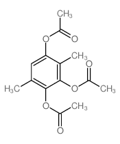 (2,5-diacetyloxy-3,6-dimethyl-phenyl) acetate Structure