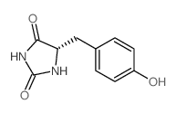 2,4-Imidazolidinedione,5-[(4-hydroxyphenyl)methyl]-, (5S)- structure