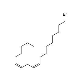 18-Bromo-6,9-octadecadiene Structure