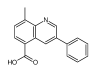8-methyl-3-phenyl-quinoline-5-carboxylic acid Structure