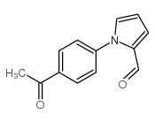 1-(4-乙酰基苯基)-1H-吡咯-2-甲醛结构式