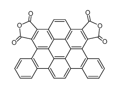 dibenzo[a,g]coronene-5,6,9,10-tetracarboxylic acid-5,6,9,10-dianhydride Structure