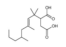 2-(2,4,6-trimethylnon-3-en-2-yl)butanedioic acid结构式