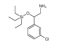 2-(3-chloro-phenyl)-2-triethylsilanyloxy-ethylamine结构式