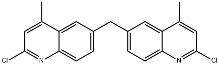 Bis(2-chloro-4-methyl-6-quinolyl)methane Structure