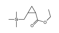 ethyl (1R,2S)-2-(trimethylsilylmethyl)cyclopropane-1-carboxylate结构式