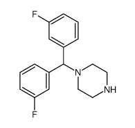 1-[bis(3-fluorophenyl)methyl]piperazine结构式
