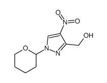 [4-nitro-1-(oxan-2-yl)pyrazol-3-yl]methanol结构式