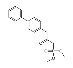1-dimethoxyphosphoryl-3-(4-phenylphenyl)propan-2-one结构式
