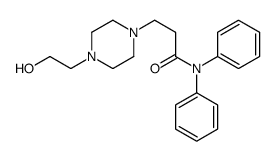 3-[4-(2-hydroxyethyl)piperazin-1-yl]-N,N-diphenylpropanamide结构式