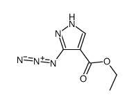 ethyl 5-azido-1H-pyrazole-4-carboxylate结构式