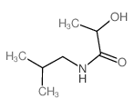 Propanamide,2-hydroxy-N-(2-methylpropyl)- structure