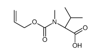 (2S)-3-methyl-2-[methyl(prop-2-enoxycarbonyl)amino]butanoic acid结构式