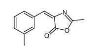 (4Z)-2-methyl-4-[(3-methylphenyl)methylidene]-1,3-oxazol-5-one结构式