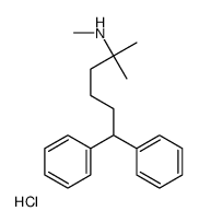 N,2-dimethyl-6,6-diphenylhexan-2-amine,hydrochloride Structure