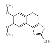 Naphtho[1,2-d]thiazole, 4,5-dihydro-7,8-dimethoxy-2-methyl- Structure