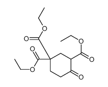 triethyl 4-oxocyclohexane-1,1,3-tricarboxylate Structure