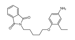 2-[5-(4-amino-2-ethylphenoxy)pentyl]isoindole-1,3-dione结构式