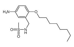 N-[(5-amino-2-octoxyphenyl)methyl]methanesulfonamide结构式